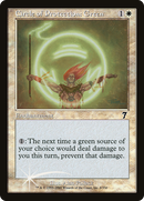 Circle of Protection: Green (7ED-008) [7th Edition] Foil
