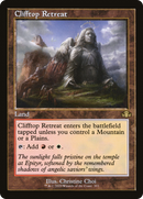 Clifftop Retreat (Retro Frame) (DMR-393) [Dominaria Remastered]