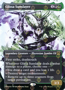 Glissa Sunslayer (Showcase) (Step-and-Compleat Foil) (ONE-461) (Borderless) [Phyrexia: All Will Be One] Foil
