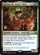 Anzrag, the Quake-Mole (PRE-186) [Murders at Karlov Manor Promos] Foil
