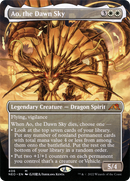 Ao, the Dawn Sky (Borderless) (NEO-406) [Kamigawa: Neon Dynasty] Foil