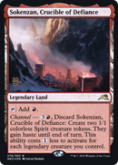 Sokenzan, Crucible of Defiance (PRE-276) [Kamigawa: Neon Dynasty Promos] Foil