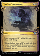 Shadow Summoning (Showcase Scrolls) (LTR-677) [The Lord of the Rings: Tales of Middle-earth] Foil