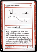 Geometric Weird (CMB1-069) [Mystery Booster Playtest Cards 2019]