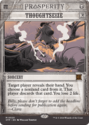 Thoughtseize (OTP-020) (Showcase) (Borderless) [Breaking News] Foil