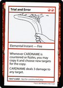 Trial and Error (No PW Symbol) (CMB1-068) [Mystery Booster Playtest Cards 2021]