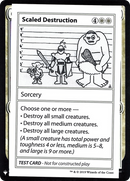 Scaled Destruction (CMB1-012) [Mystery Booster Playtest Cards 2019]