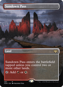 Sundown Pass (Borderless) (VOW-285) (Borderless) [Innistrad: Crimson Vow] Foil