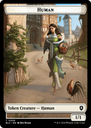 Human (TBLC-006) [Bloomburrow Commander Tokens] Foil