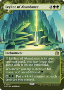 Leyline of Abundance (WOT-056) (Showcase) (Borderless) [Wilds of Eldraine: Enchanting Tales] Foil