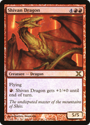 Shivan Dragon (10E-230★) [Tenth Edition] Foil