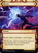 Shock (STA-044) (Showcase) (Borderless) [Strixhaven Mystical Archive] Etched Foil
