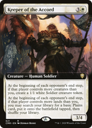 Keeper of the Accord (Extended Art) (CMR-621) [Commander Legends] Foil