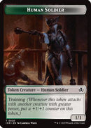 Human Soldier (0020) // Emblem - Tamiyo, Field Researcher Double-Sided Token (INR-20 // 26) [Innistrad Remastered] Foil