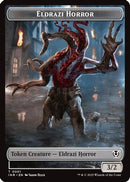 Eldrazi Horror // Human Soldier (0003) Double-Sided Token (INR-1 // 3) [Innistrad Remastered] Foil