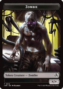 Zombie (0011) // Zombie (0012) Double-Sided Token (INR-11 // 12) [Innistrad Remastered]