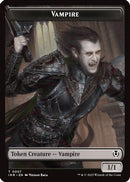 Vampire (0007) // Vampire (0008) Double-Sided Token (INR-7 // 8) [Innistrad Remastered] Foil