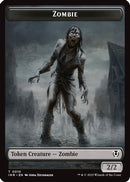 Zombie (0010) // Blood Double-Sided Token (INR-10 // 21) [Innistrad Remastered] Foil