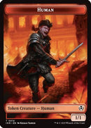 Human (0014) // Emblem - Chandra, Dressed to Kill Double-Sided Token (INR-14 // 24) [Innistrad Remastered]