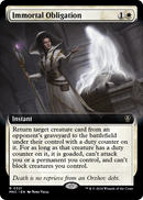 Immortal Obligation (Extended Art) (MKC-321) [Murders at Karlov Manor Commander]