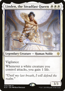 Linden, the Steadfast Queen (PPELD-20P) [Promo Pack: Throne of Eldraine Promos] Foil