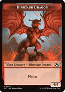 Dinosaur Dragon // Treasure Double-Sided Token (DFT-4 // 11) [Aetherdrift]