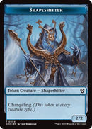 Shapeshifter // Zombie (0003) Double-Sided Token (DRC-4 // 3) [Commander: Aetherdrift]