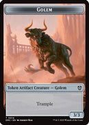 Golem (0014) // Thopter (0010) Double-Sided Token (DRC-14 // 10) [Commander: Aetherdrift]