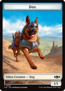 Dog // Goblin Double-Sided Token (TDC-3 // 12) [Commander: Tarkir: Dragonstorm]