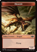 Dragon (0014) // Treasure Double-Sided Token (TDC-14 // 16) [Commander: Tarkir: Dragonstorm]
