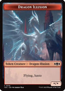 Dragon Illusion // Monk Double-Sided Token (TDC-15 // 3) [Commander: Tarkir: Dragonstorm]