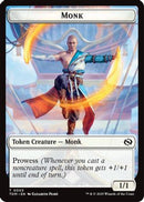 Monk // Treasure Double-Sided Token (TDM-3 // 16) [Commander: Tarkir: Dragonstorm]