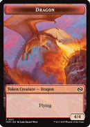 Dragon (0011) // Warrior Double-Sided Token (TDM-11 // 13) [Tarkir: Dragonstorm] Foil
