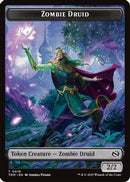 Zombie Druid // Treasure Double-Sided Token (TDM-10 // 16) [Tarkir: Dragonstorm]