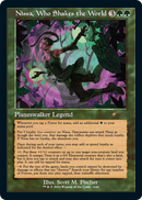 Nissa, Who Shakes the World (Retro Frame) (SLD-1042) [Secret Lair Drop] Foil