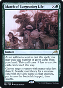March of Burgeoning Life (PRE-201) [Kamigawa: Neon Dynasty Promos] Foil