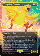 Traveling Chocobo (Borderless) (Neon Ink Yellow) (FIN-551A) [FINAL FANTASY] Foil