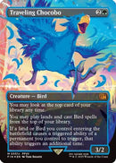 Traveling Chocobo (Borderless) (Neon Ink Blue) (FIN-551C) [FINAL FANTASY] Foil