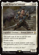 Cyan, Vengeful Samurai (Surge Foil) (FIC-016) [Commander: FINAL FANTASY] Foil