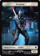 Soldier // Rebel Double-Sided Token (FIC-2 // 7) [Commander: FINAL FANTASY]