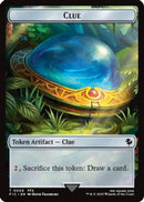 Clue // Treasure Double-Sided Token (Surge Foil) (FIC-9 // 36) [Commander: FINAL FANTASY] Foil