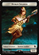Human Soldier // Hero (0009) Double-Sided Token (FIC-1 // 9) [Commander: FINAL FANTASY]