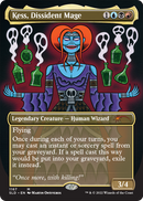 Kess, Dissident Mage (SLD-1167) (Borderless) [Secret Lair Drop] Foil