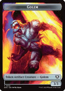 Golem (0012) // Golem (0014) Double-Sided Token (EOC-12 // 14) [Commander: Edge of Eternities]