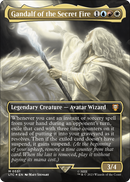 Gandalf of the Secret Fire (Borderless) (Surge Foil) (LTC-551) [Tales of Middle-earth Commander] Foil