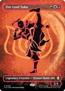 Fire Lord Zuko (Borderless) (Neon Ink Foil) (TLA-360) [Avatar: The Last Airbender] Foil