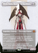 Elesh Norn, Mother of Machines (Concept Praetor) (ONE-416) (Borderless) [Phyrexia: All Will Be One] Foil
