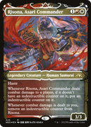 Risona, Asari Commander (Showcase) (Foil Etched) (NEO-425) [Kamigawa: Neon Dynasty] Foil