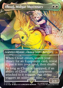 Cloud, Midgar Mercenary (Borderless) (Chocobo Track Foil) (FIN-564) [FINAL FANTASY] Foil