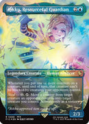 Rikku, Resourceful Guardian (Borderless) (Chocobo Track Foil) (FIC-468) [Commander: FINAL FANTASY] Foil